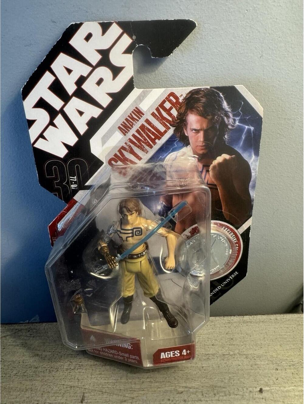 Star Wars 30th Anniversary Anakin Skywalker #33 Tattooed MOC Hasbro 2007